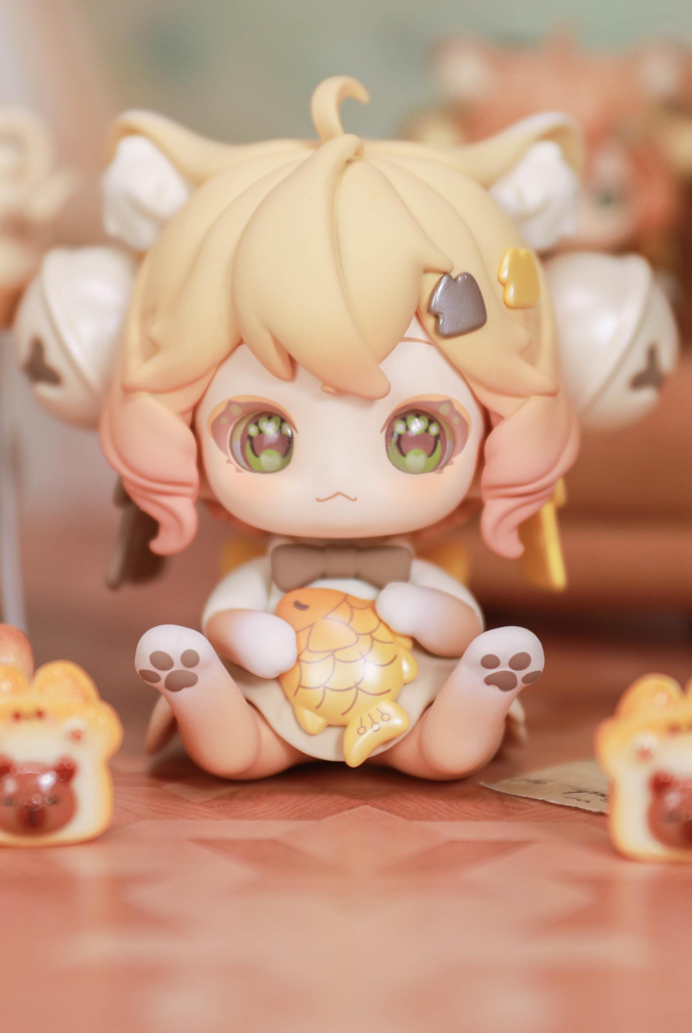 Cat Moni Magic Adventure Box Series Blind Box - Preorder; close-up of a cartoon figurine, part of a toy series, emphasizing unique collectible designs.