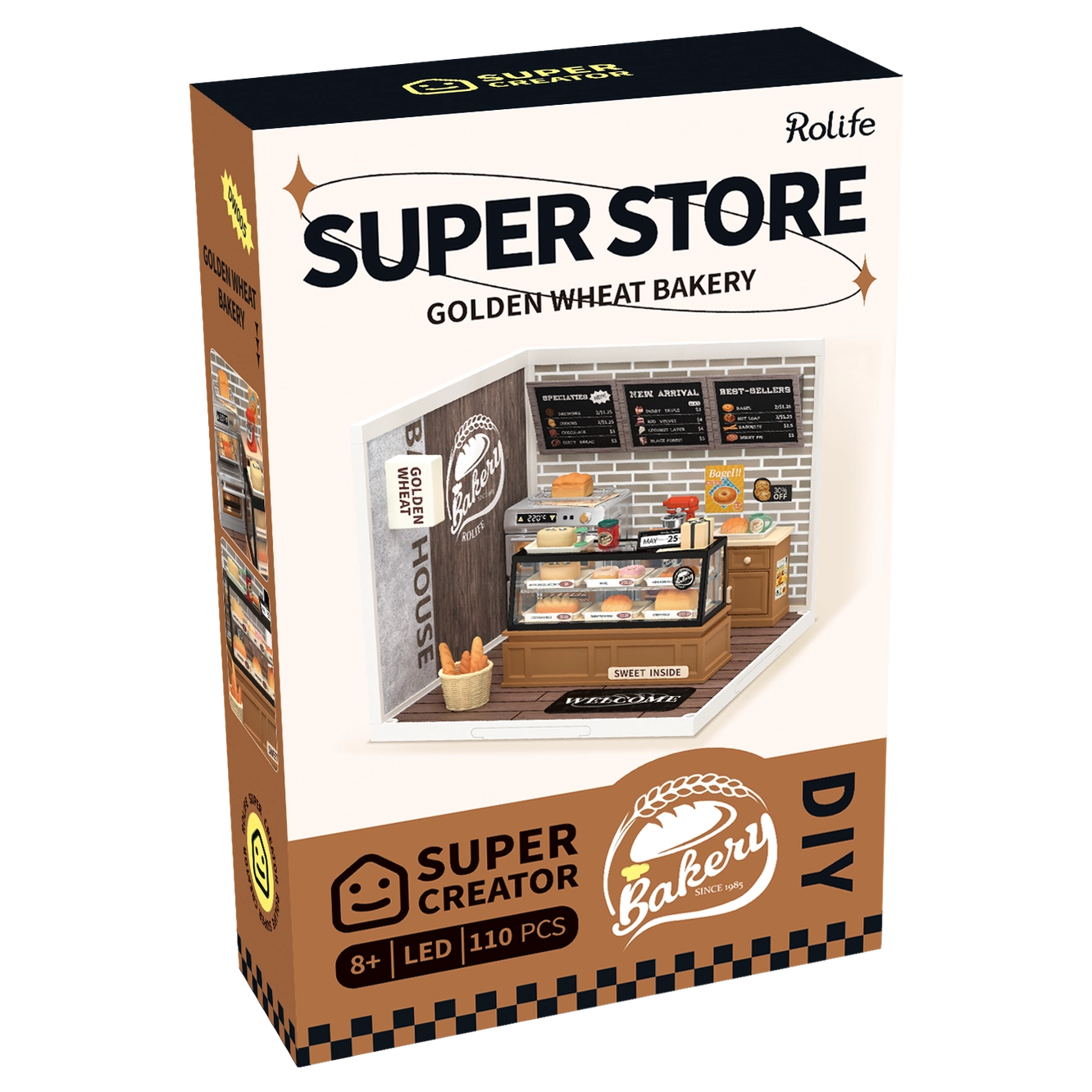 Golden Wheat Bakery Rolife Diy Miniature House