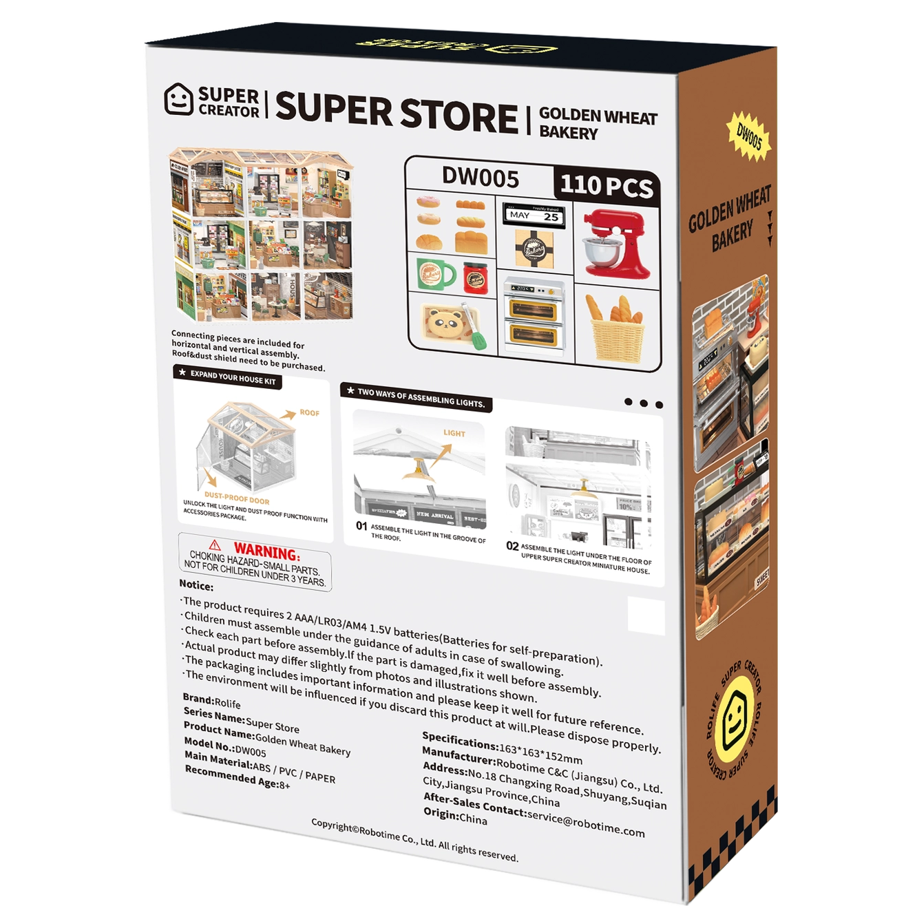 Golden Wheat Bakery Rolife Diy Miniature House