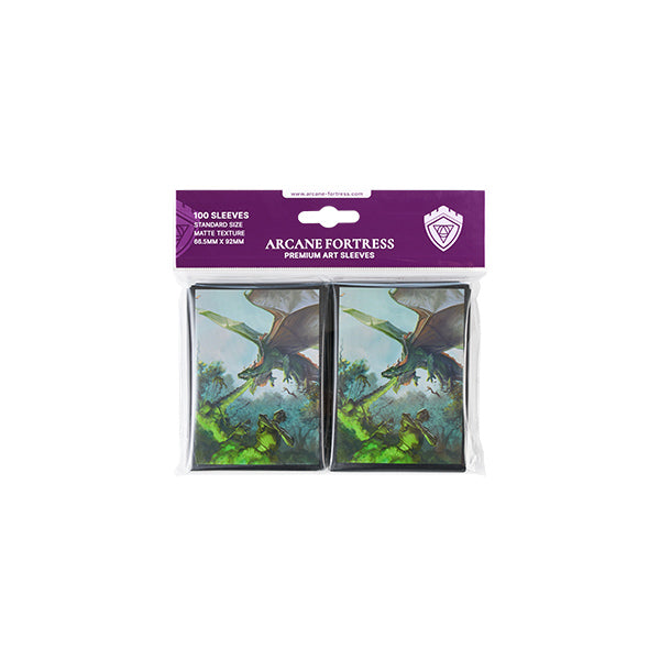 Card Sleeves: Standard- Matte Art- Year of the Dragon- Nature's Retribution (100 ct)