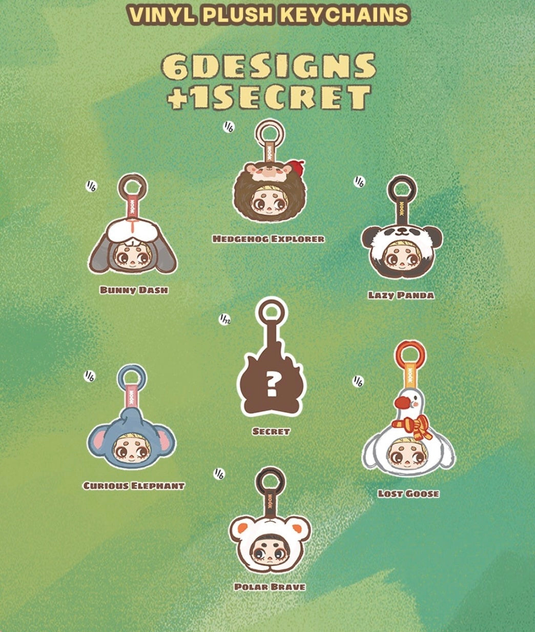NOOK MY DATE WITH THE FOREST SERIES VINYL PLUSH KEYCHAINS