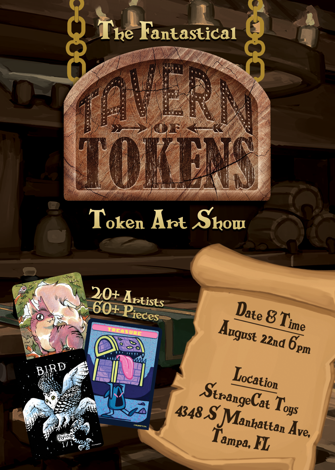 The Fantastical Tavern of Tokens Art Show