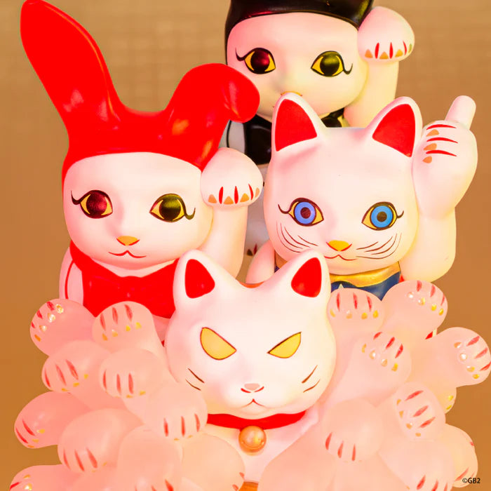 Contemporary Art: Private Maneki-neko Gacha Series featuring assorted Japanese beckoning cat figurines with unique designs, available in random selection.