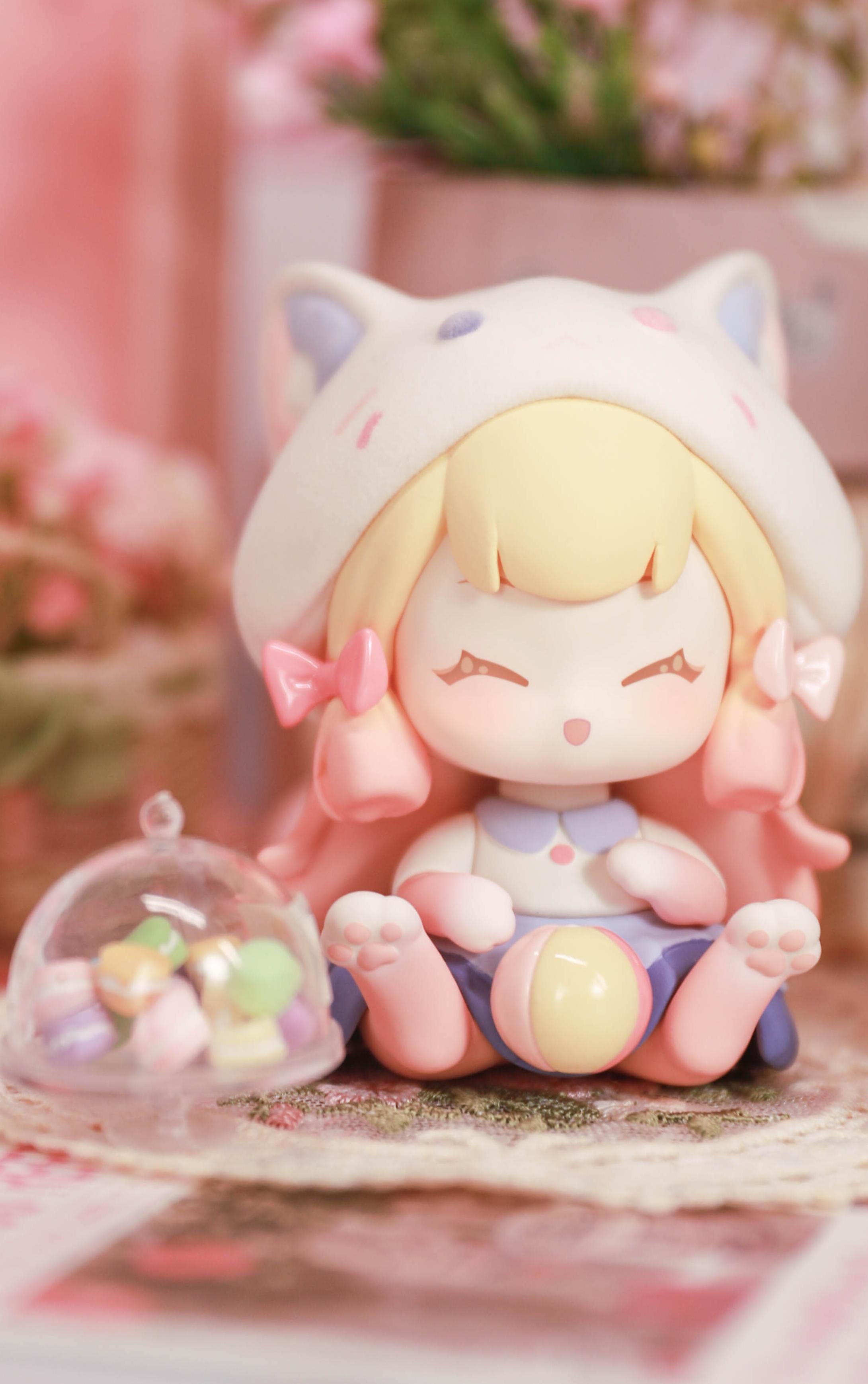 Cat Moni Magic Adventure Box Series Blind Box - Preorder shows a close-up of a cartoon toy figurine, part of a collectible series.