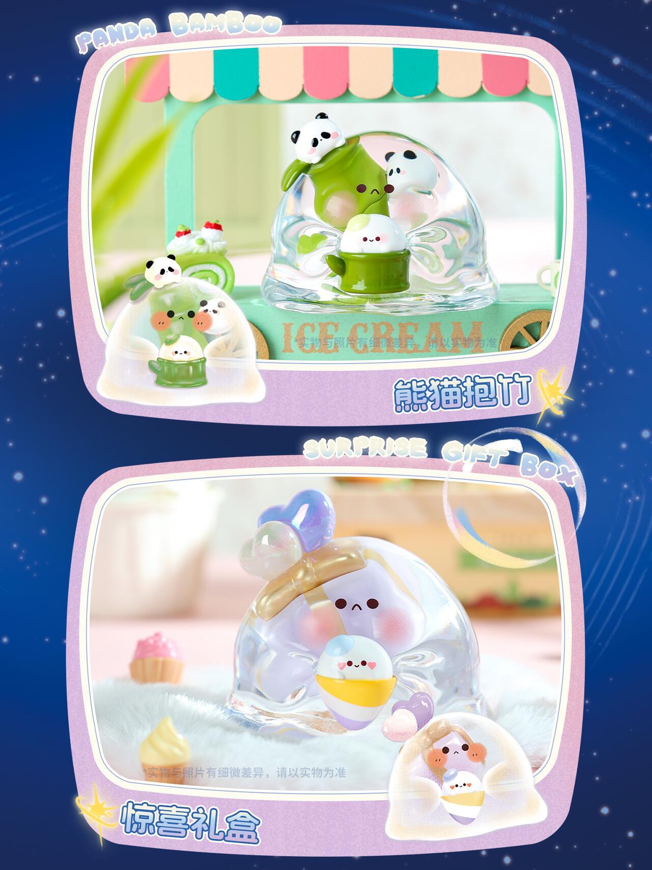Bubble Eggs Wish Colorful Series Blind Box, featuring cartoon-style baby toys, available for preorder. Includes 8 regular designs and a chance for a secret design.