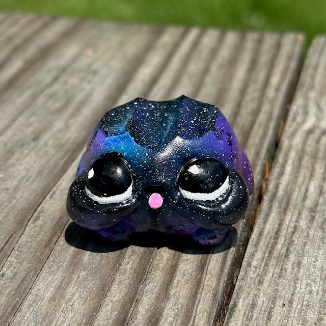 Little Shit Bigger Deal - Beasties Bites by Dear Beasties x Trash Panda, a detailed 2.5 toy, displayed on a wooden surface.