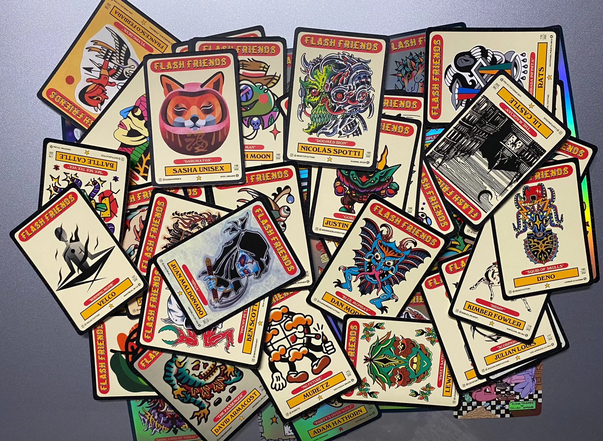 Flash Friends Trading Cards - Set 2