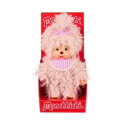 Monchhichi Girl - Fluffy Pink Beige Plush Toy