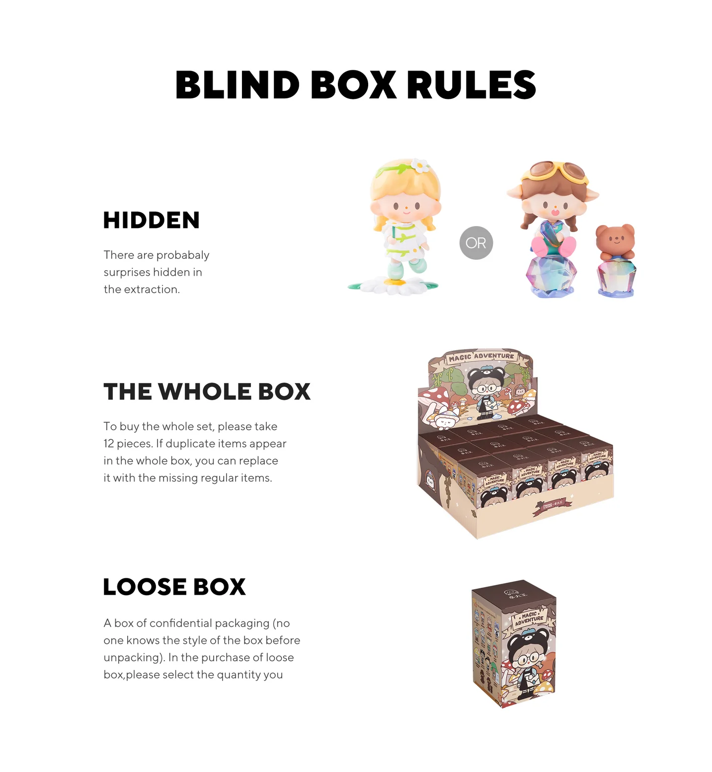 zZoton MAGIC ADVENTURE SERIES Blind Box Series