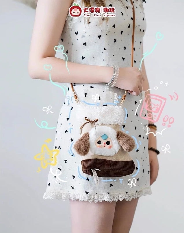 Baby Three Plush Mobile Phone Bag from Strangecat Toys, featuring 12 designs, including secret options, ideal for collectors seeking unique blind box items.