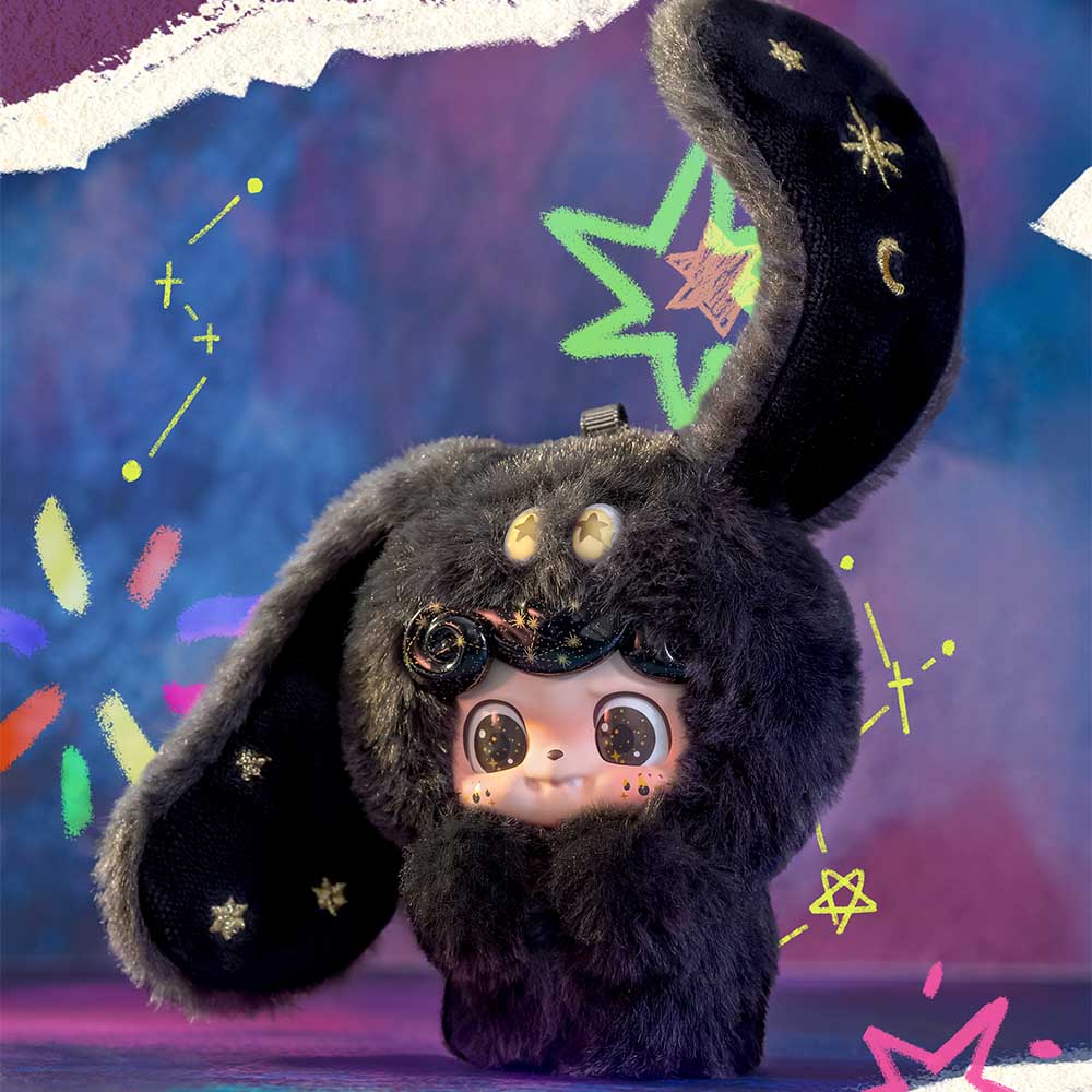 Q.Kid Emotional Hairy Monsters Series Plush Blind Box, featuring 6 unique plush designs and 1 secret option, ideal for collectors.
