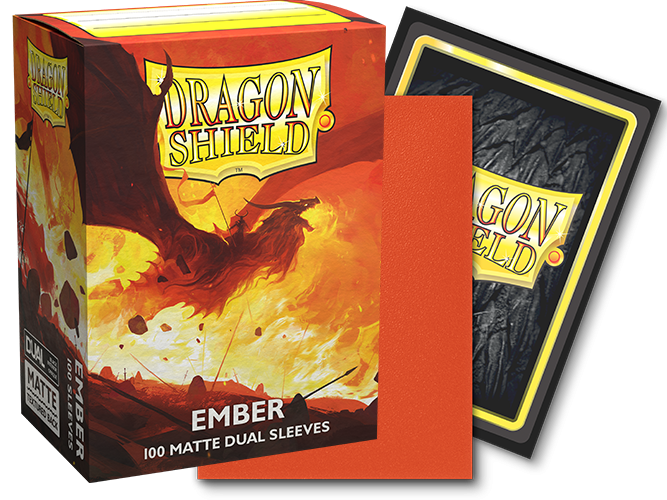 DRAGON SHIELD SLEEVES DUAL MATTE EMBER 100CT