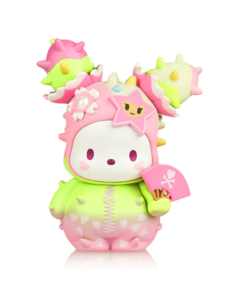 A close-up of a tokidoki x Hello Kitty and Friends Series 3 Blind Box toy figurine.