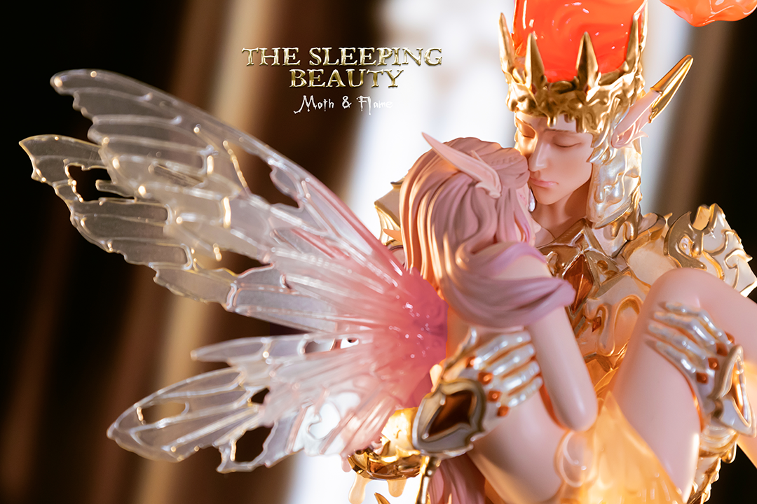 The sleeping Beauty—Moth & Flame-White