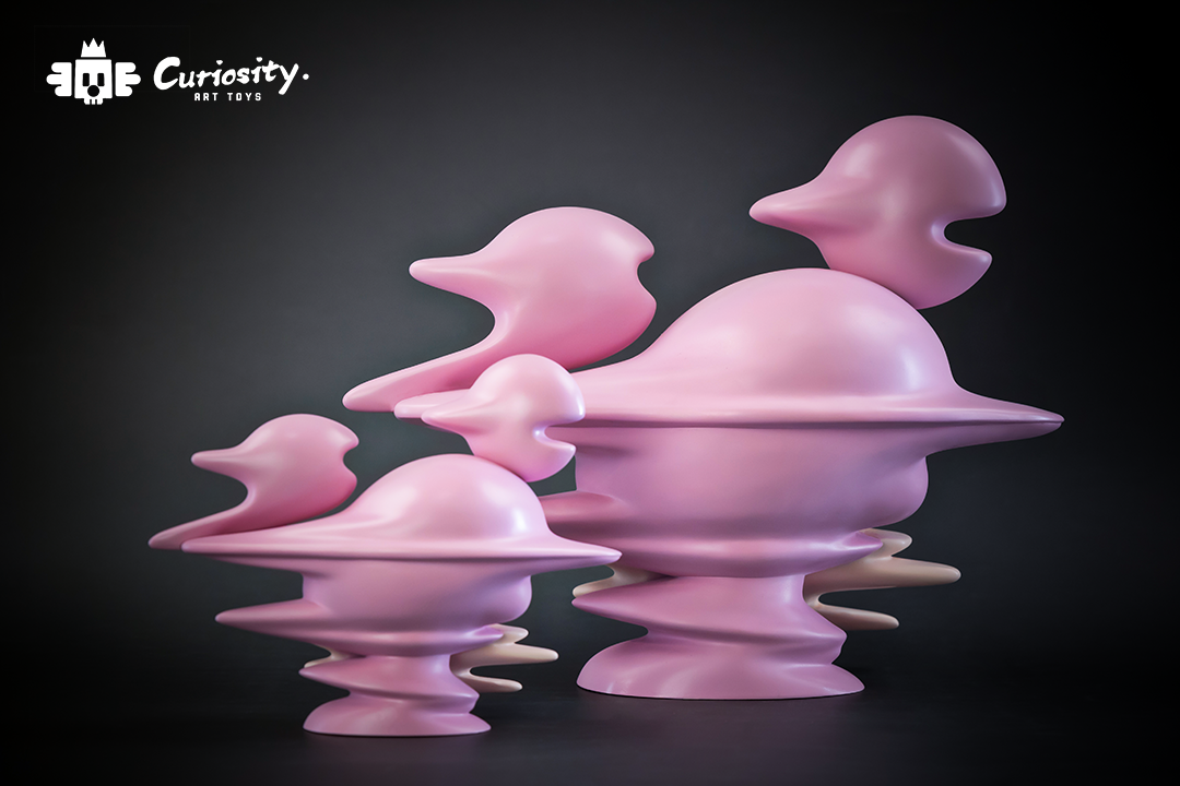 Liquid Modernity-Lost Paradise Pink by Curiosity Art