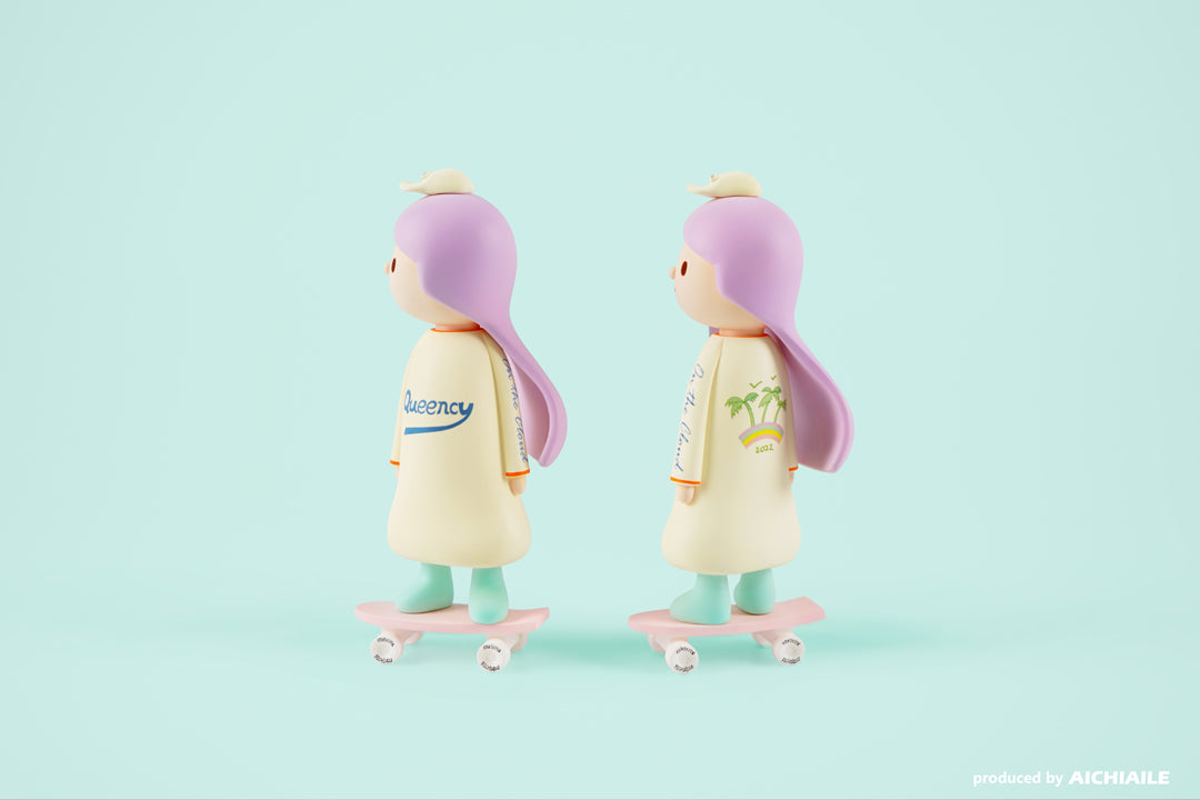 Skateboard Girl Queency  by Li Yan of AICHIAILE