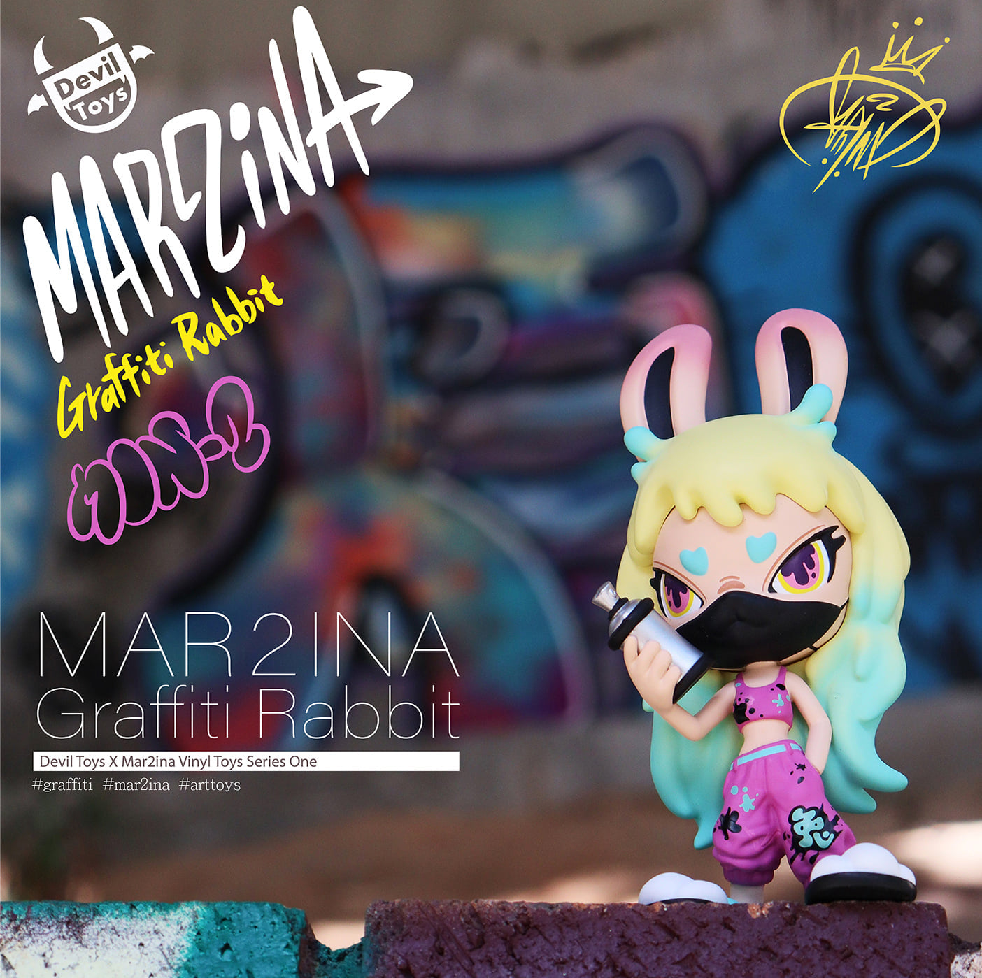 Mon-2 Graffiti Rabbit by Mar2ina
