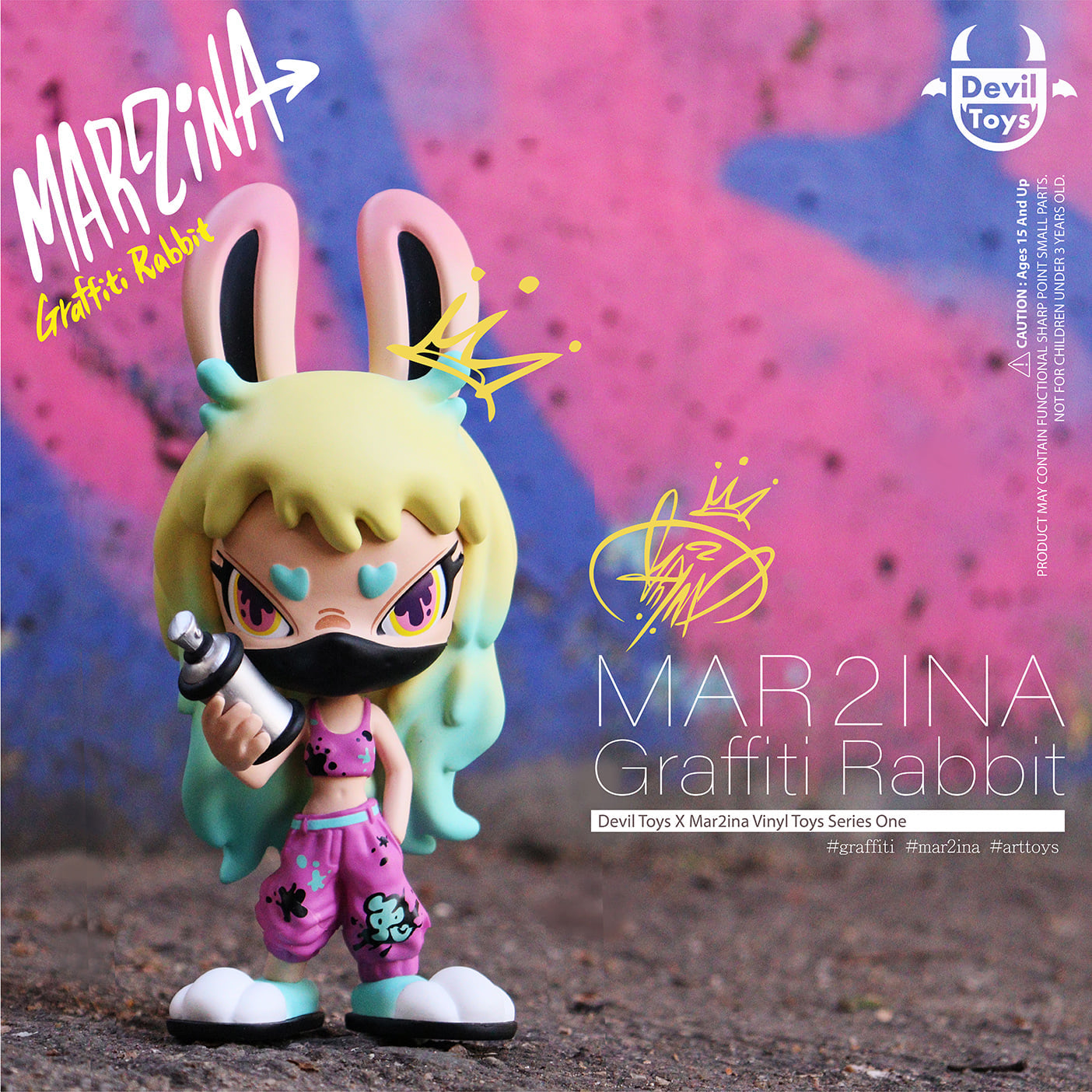 Mon-2 Graffiti Rabbit by Mar2ina