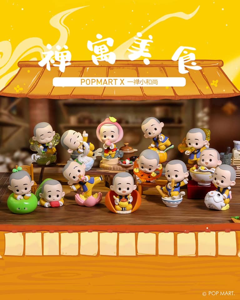 The Little Monk Yichan Chinese Delicacy Blind Box Series by YI CHAN