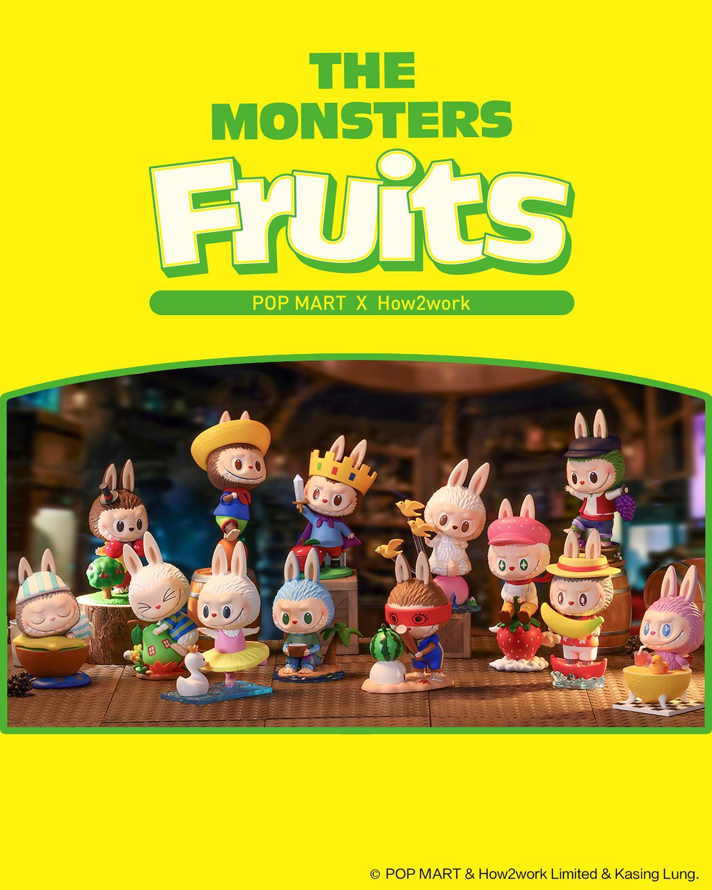 The Monsters Fruit Blind Box Series by Kasing Lung