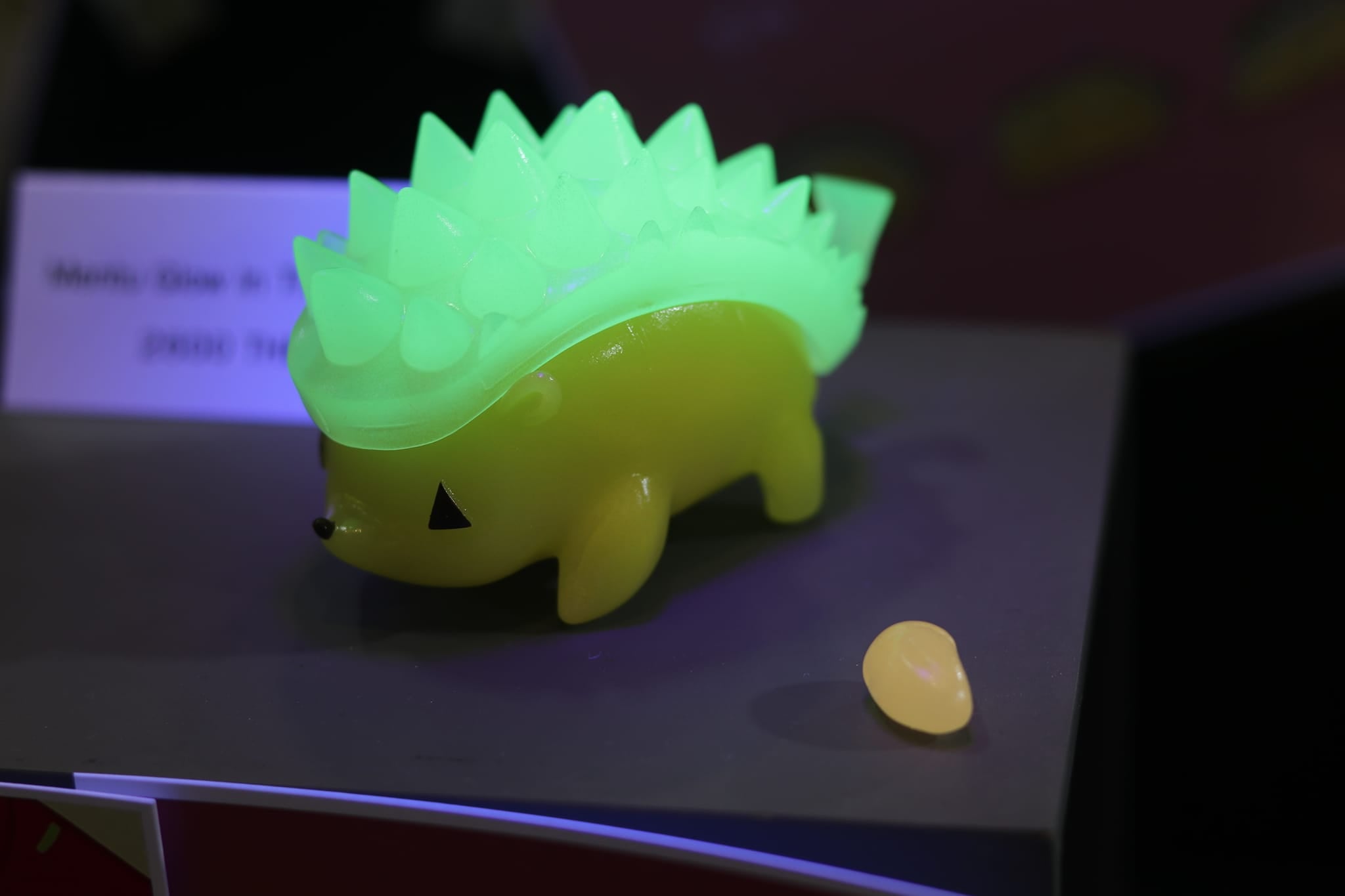 Mentu The Durian Hedgehog - Glow In The Dark by Hootatoe