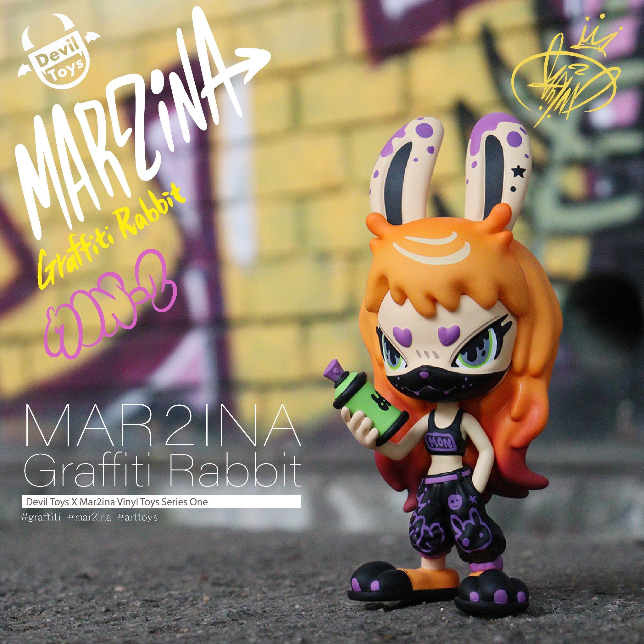 Mon-2 Graffiti Rabbit (Second Colorway) by Mar2ina