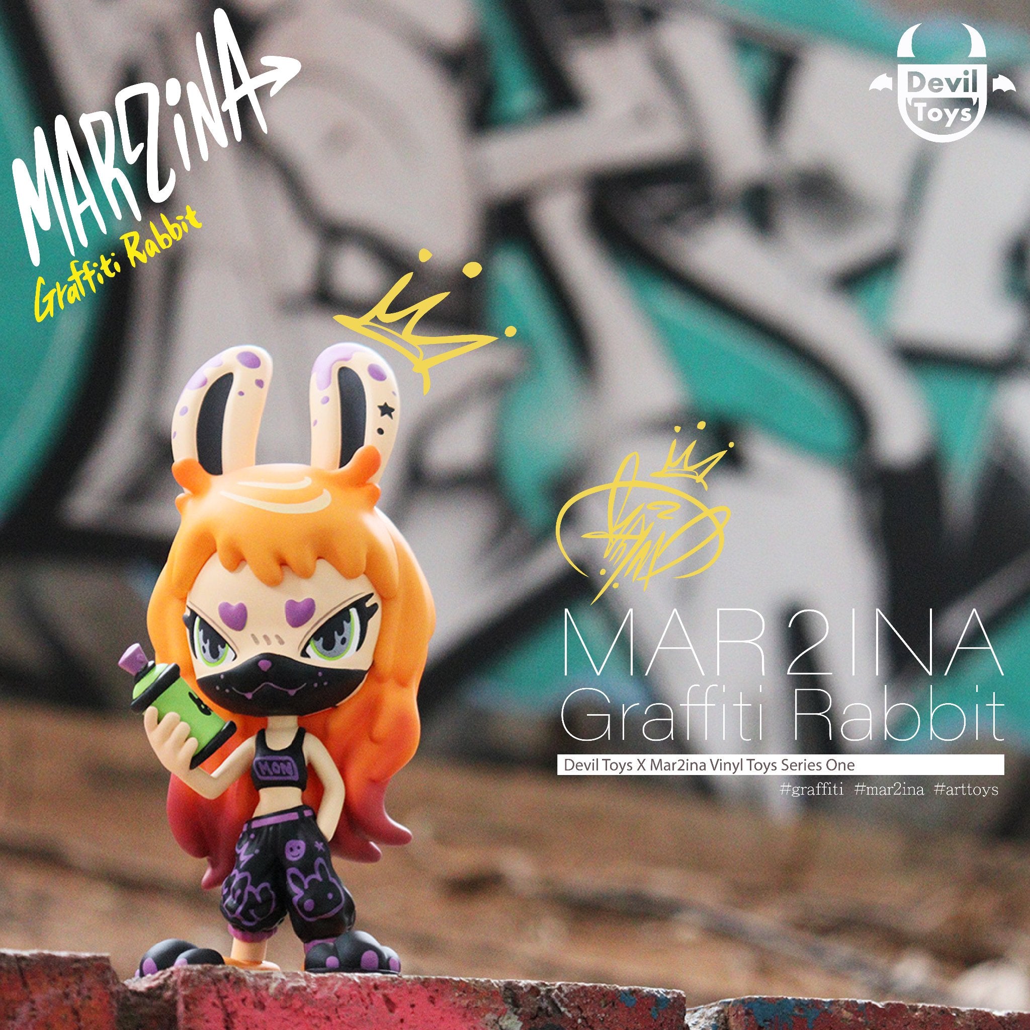 Mon-2 Graffiti Rabbit (Second Colorway) by Mar2ina