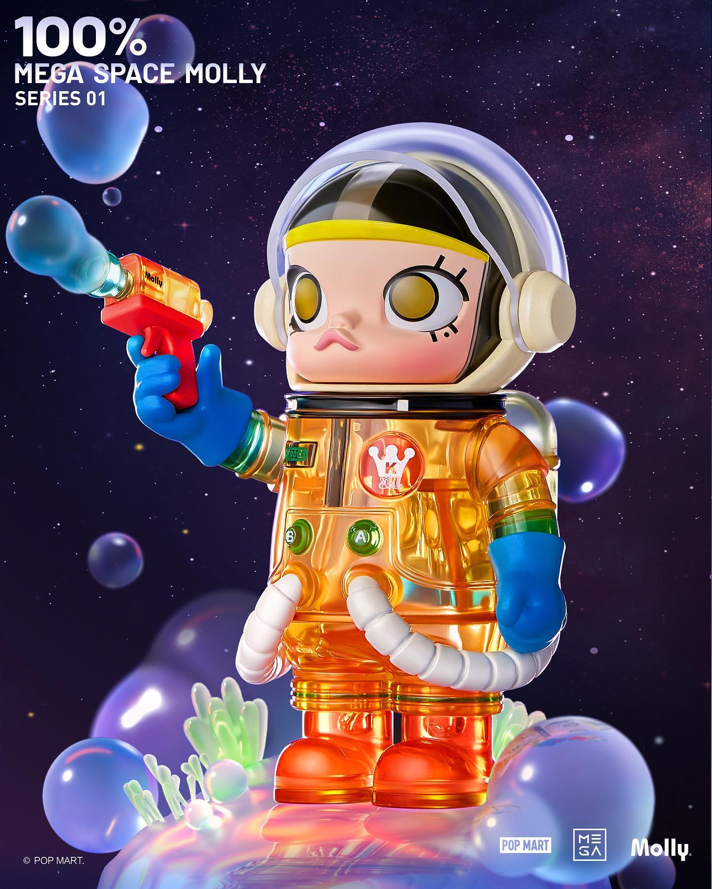 Mega Collection 100% Space Molly Series 1 Blind Box