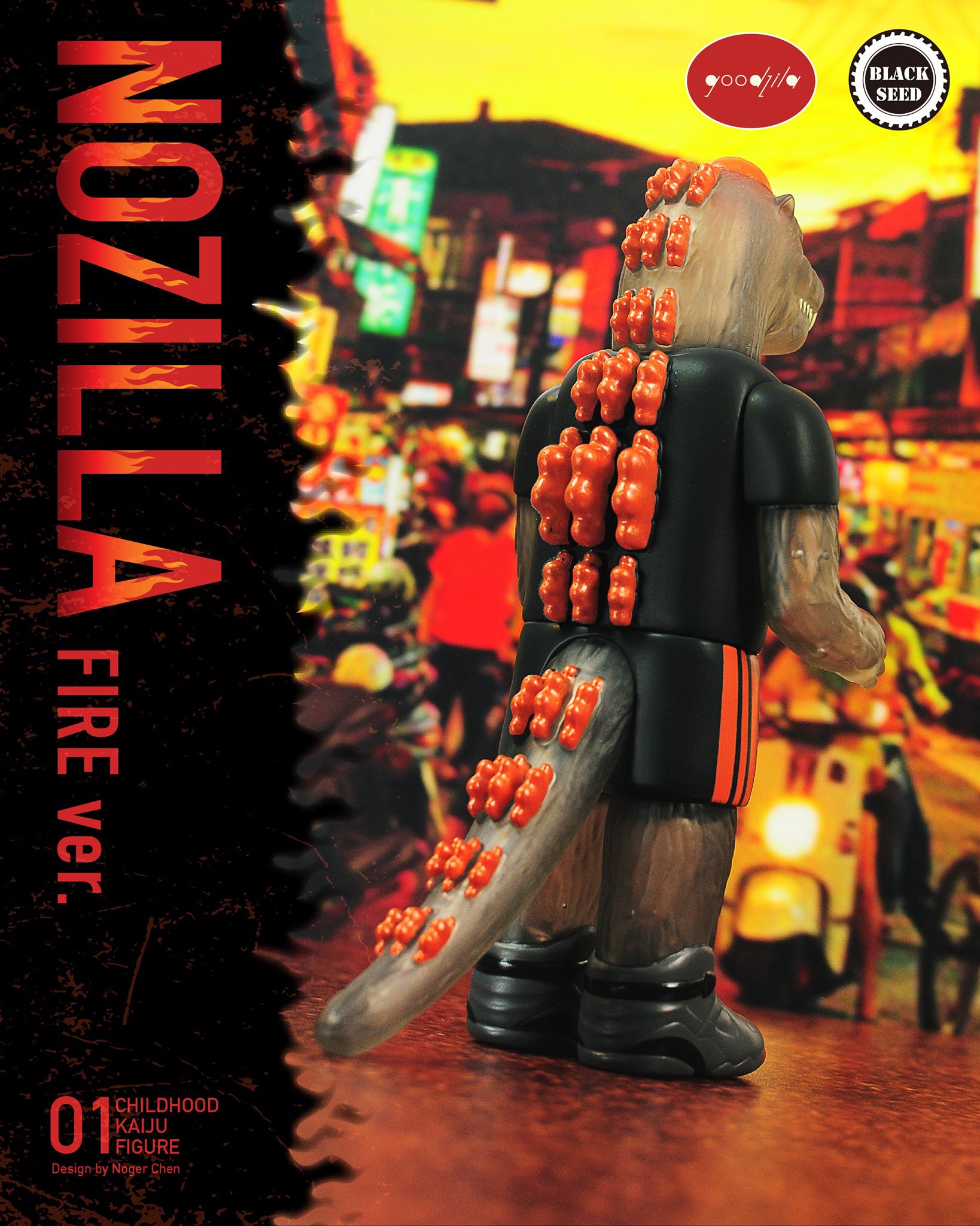 Nozilla - Fire version by Noger Chen Nog Toy