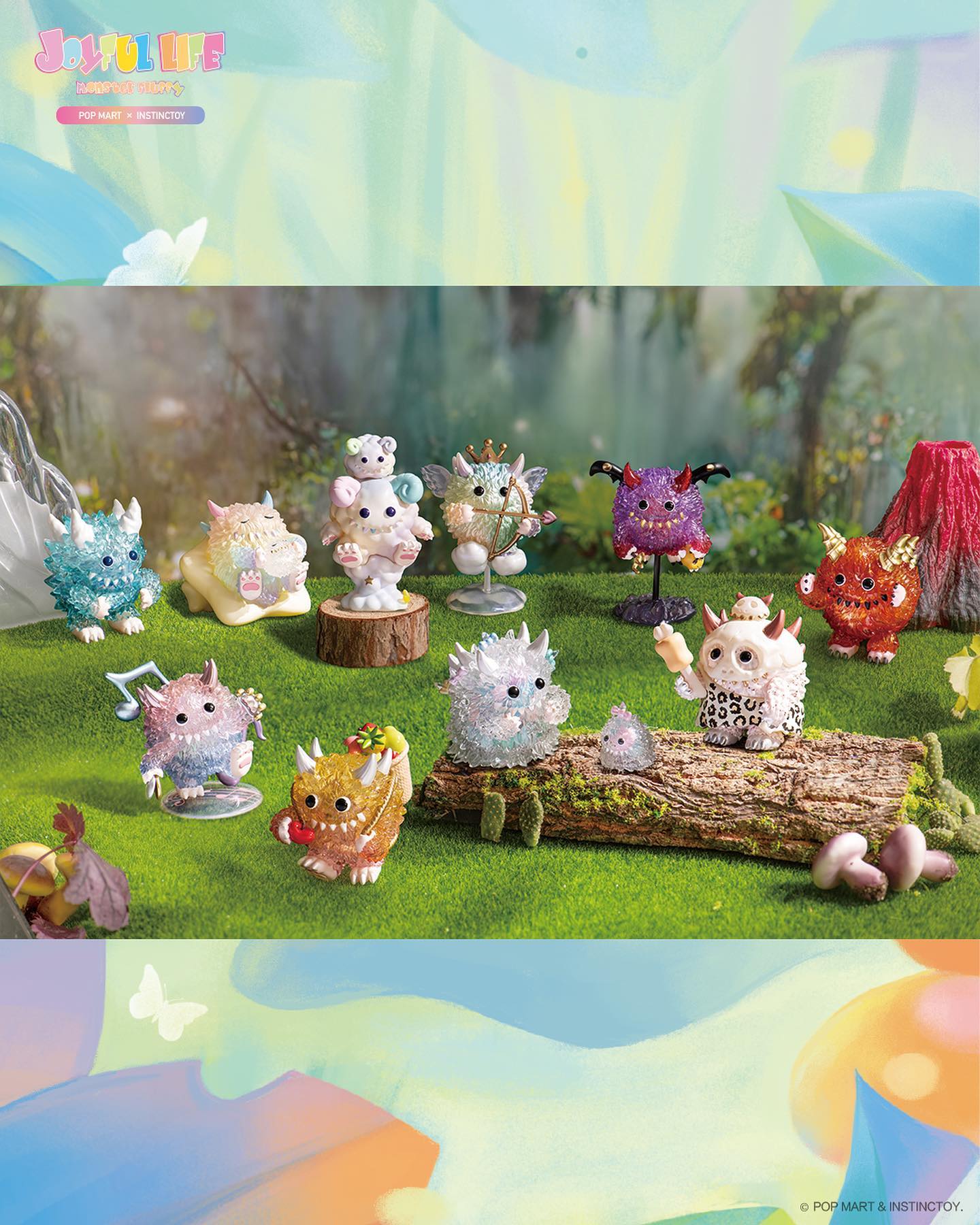 INSTINCTOY Monster Fluffy Joyful Life Blind Box Series