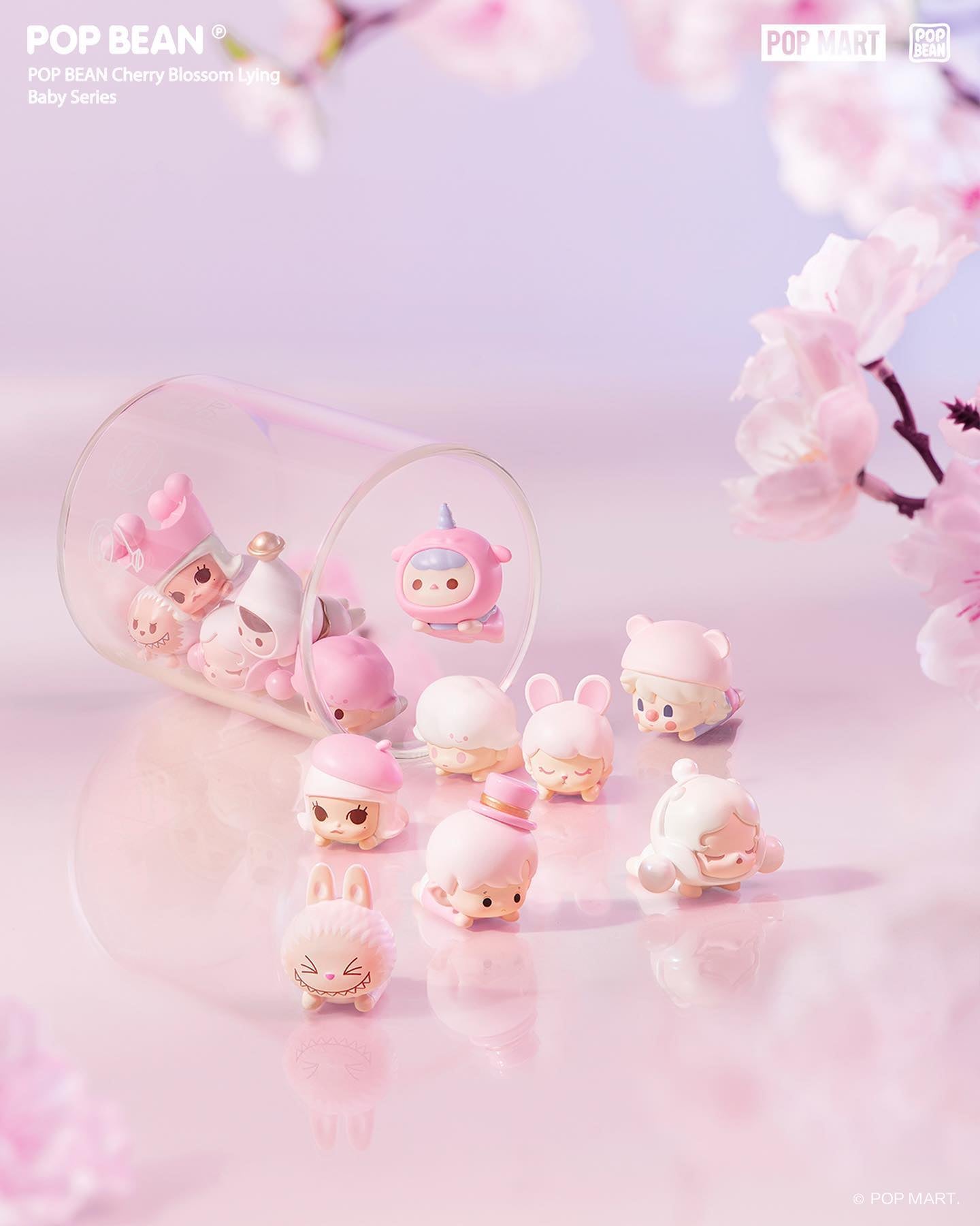 Pop Beans - Cherry Blossom by Pop Mart