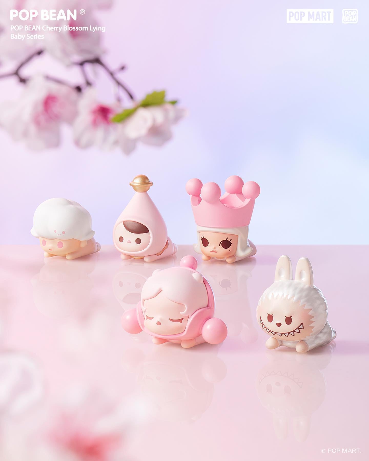 Pop Beans - Cherry Blossom by Pop Mart