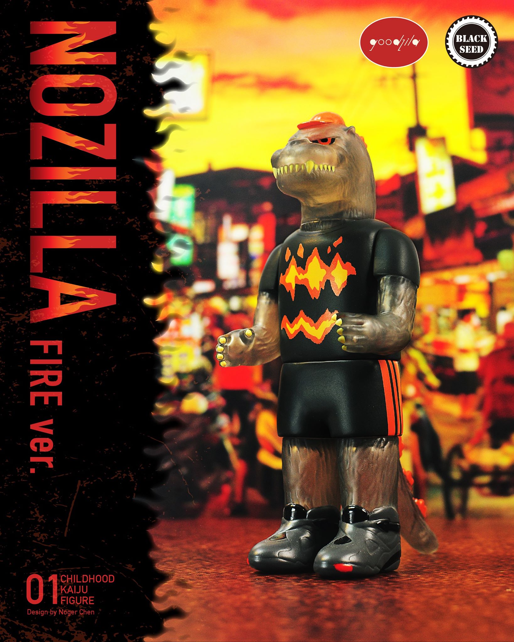 Nozilla - Fire version by Noger Chen Nog Toy