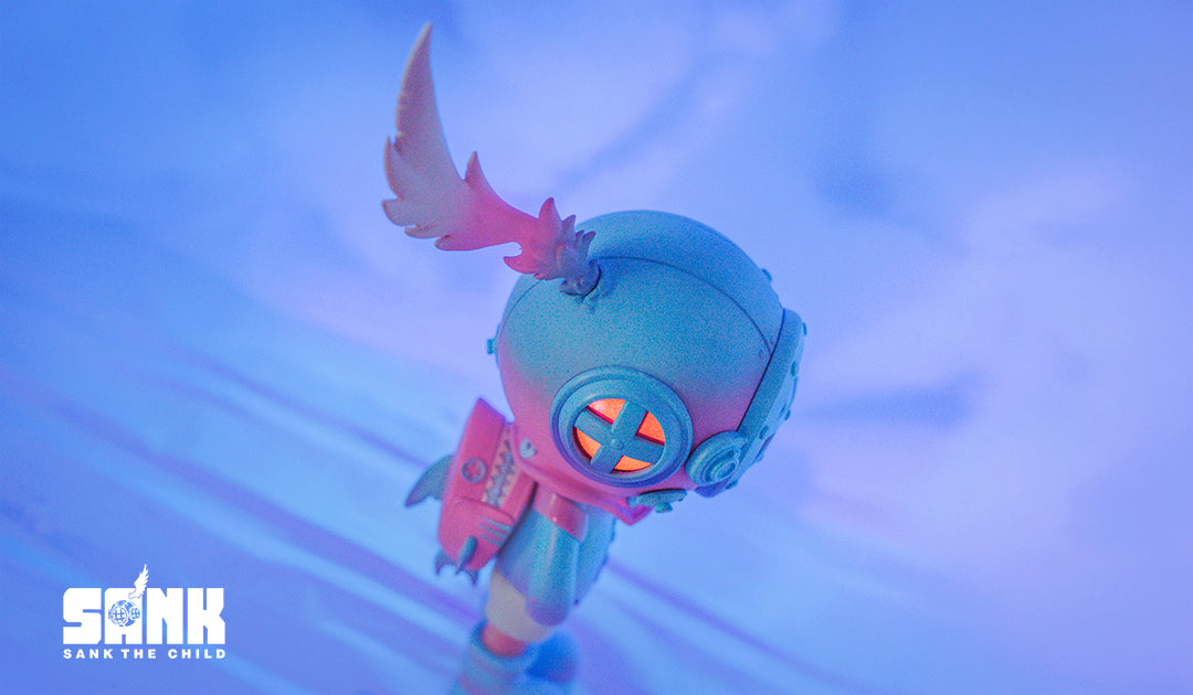 On The Way - Backpack Boy - Pink & Blue by Sank Toys