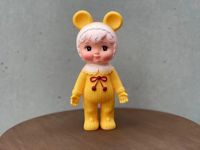 Kodama Toy Charmy chan - HY-2 figurine: A woodland doll with a bow, close-up view, 21cm tall, head rotates.