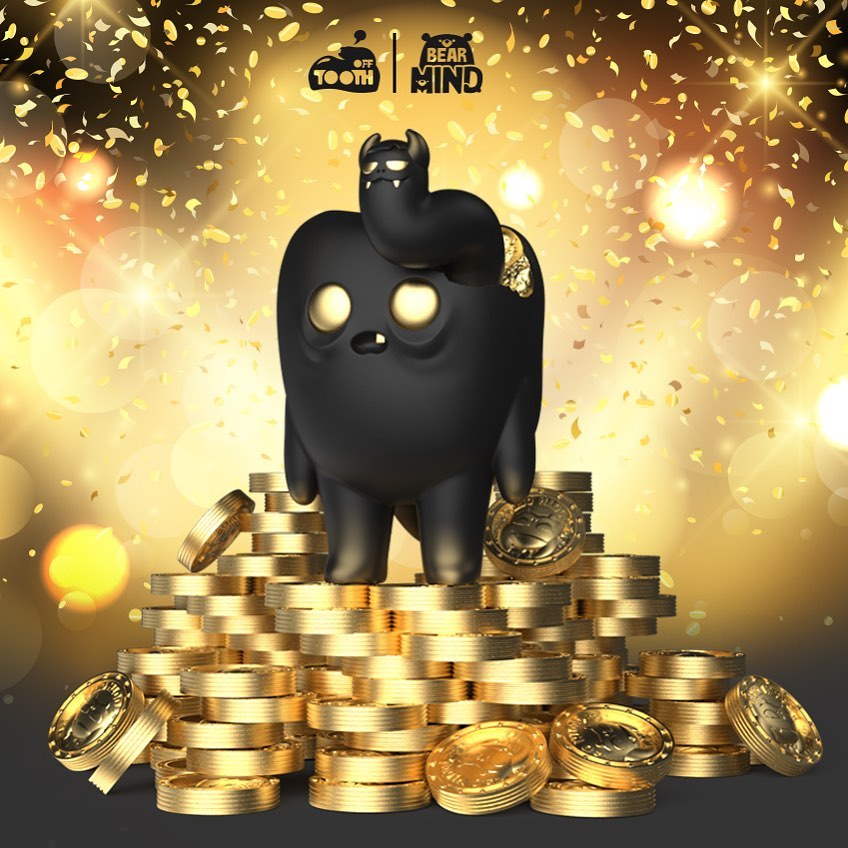 Tooth Off Black & Gold by Bear In Mind Toys