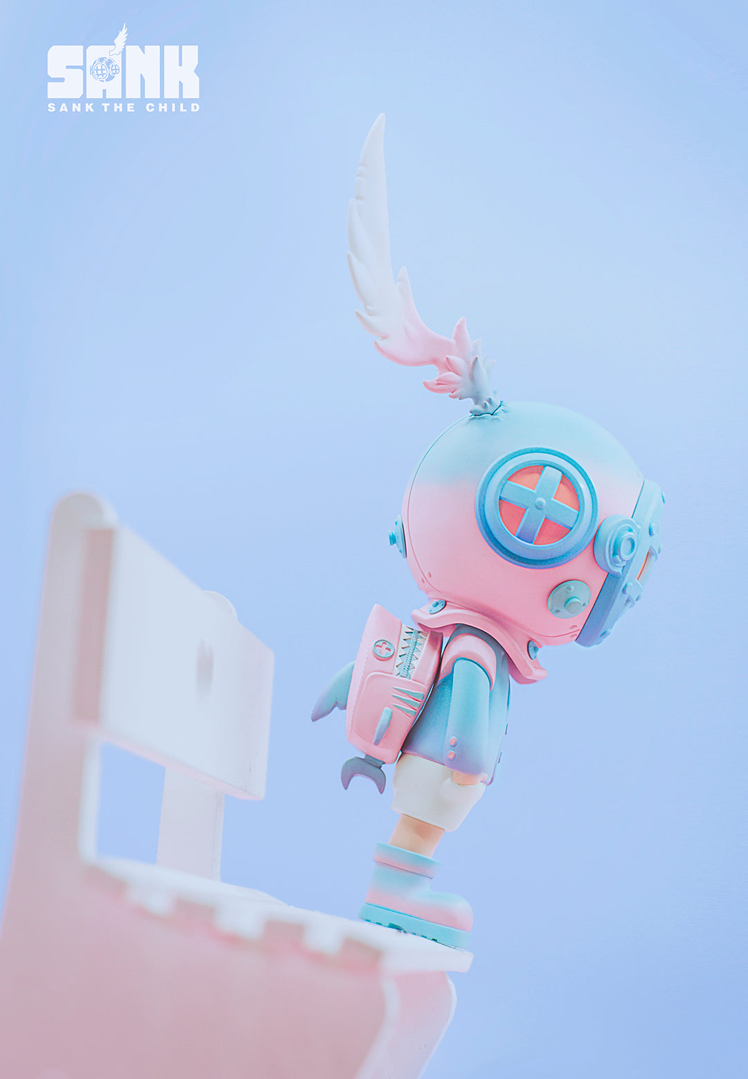 On The Way - Backpack Boy - Pink & Blue by Sank Toys