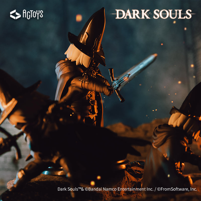 A toy figurine of a person holding a sword from the Dark Souls Special Edition Blind Box Series.