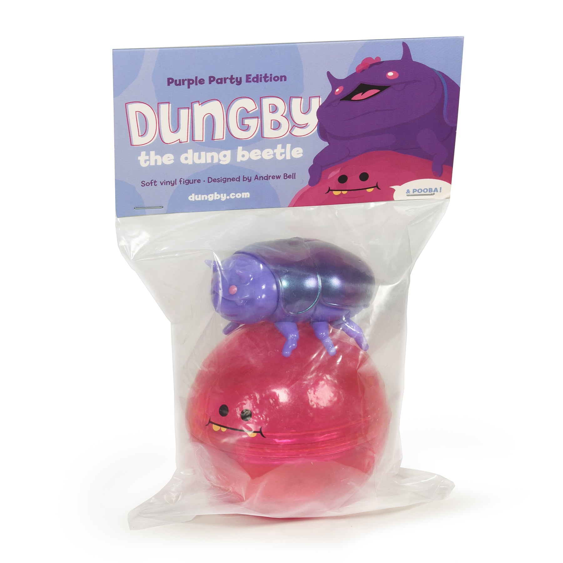 Dungby & Pooba “Purple Party” edition sofubi by Andrew Bell