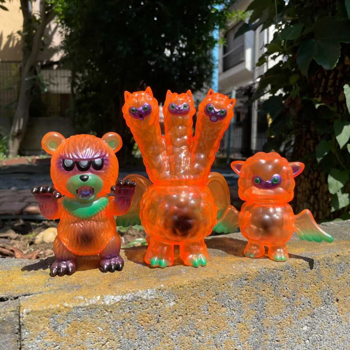 Plastic toy animals on concrete surface - Strangecat's Halloween Show - Halloween Special by Art Junkie