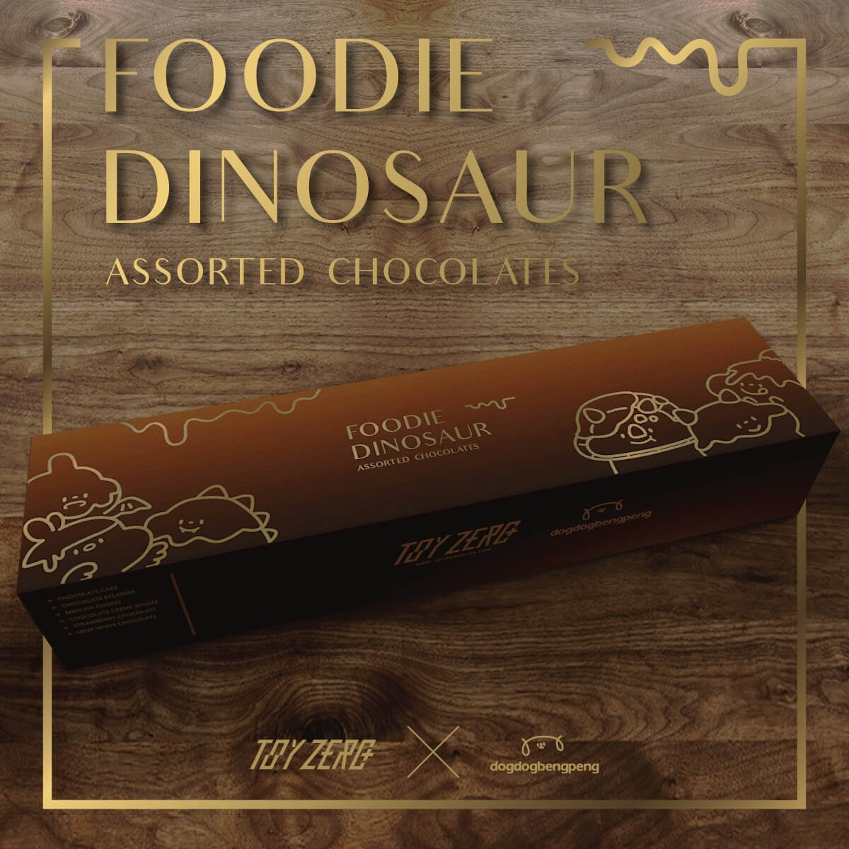Foodie Dinosaur Assorted Chocolate Collection Box by Dogdogbengpeng