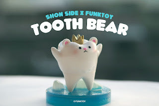 Tooth Bear - White Bear by SHONE SIDE x Funk Toy