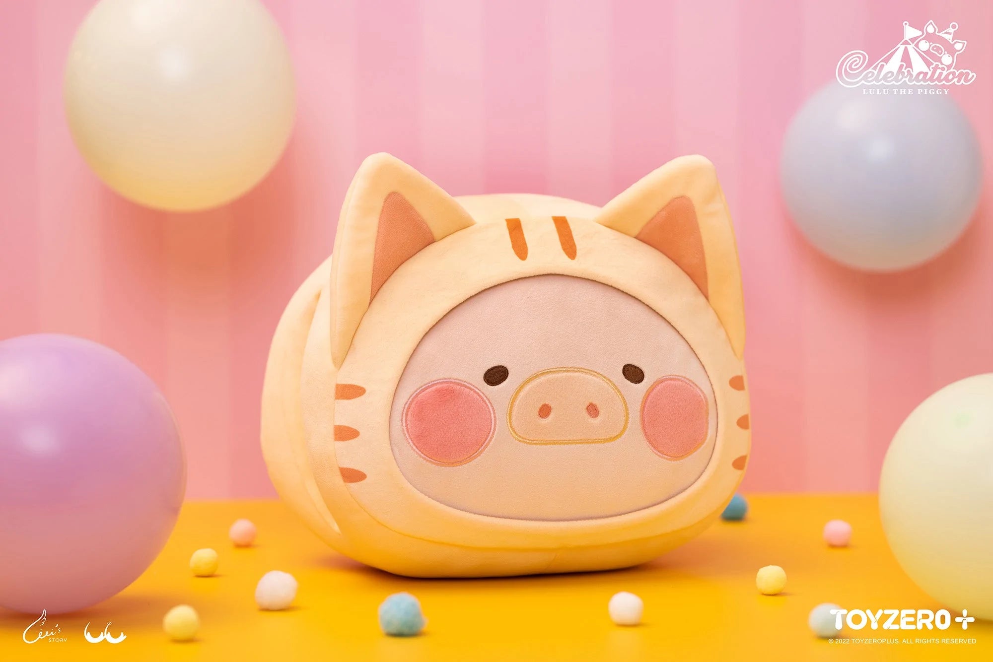 Lulu The Piggy Celebration - Kitty Hand Warmer Cushion