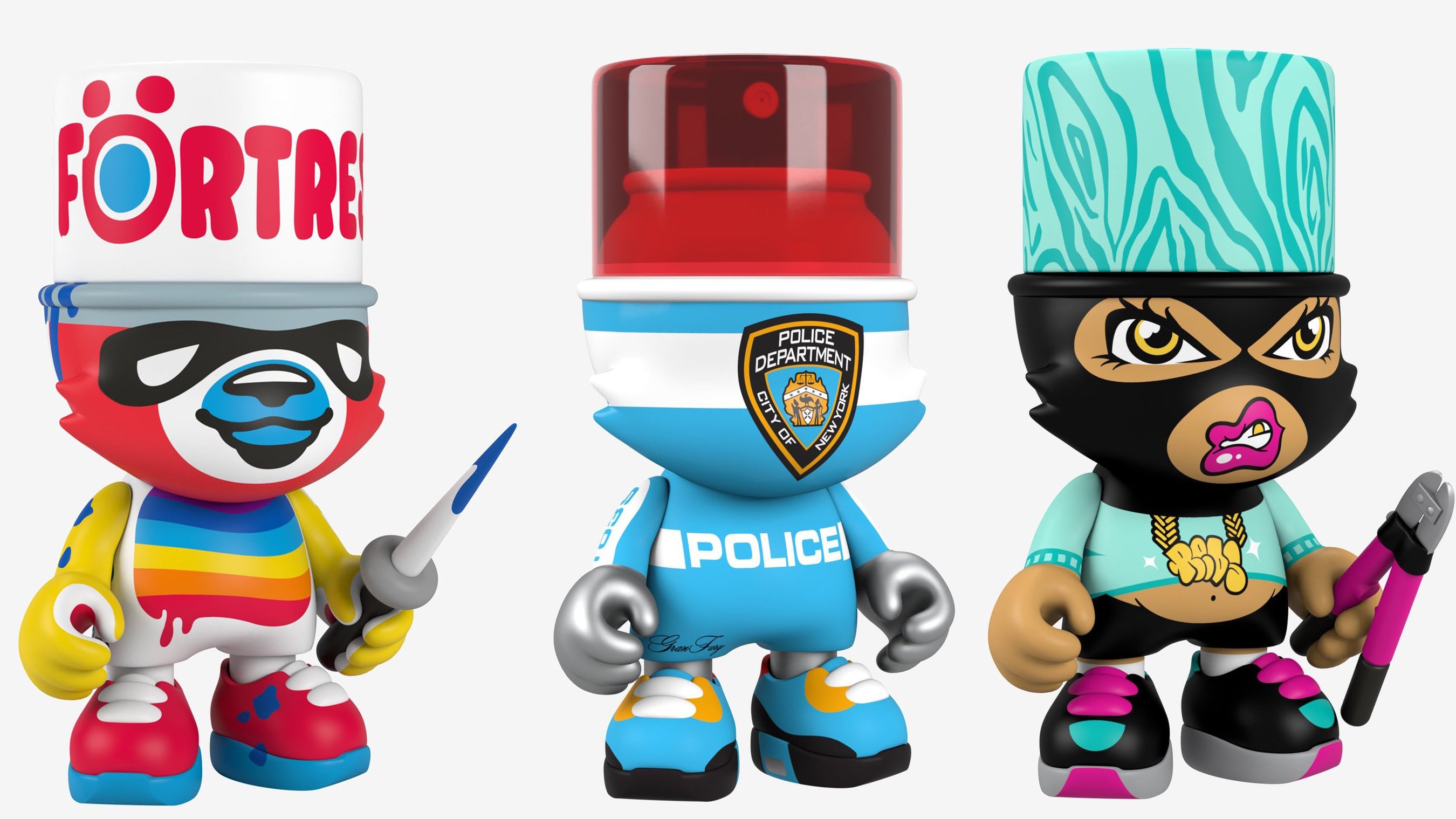 Kranky Blind Box Series One featuring cartoon toys and characters by various artists.