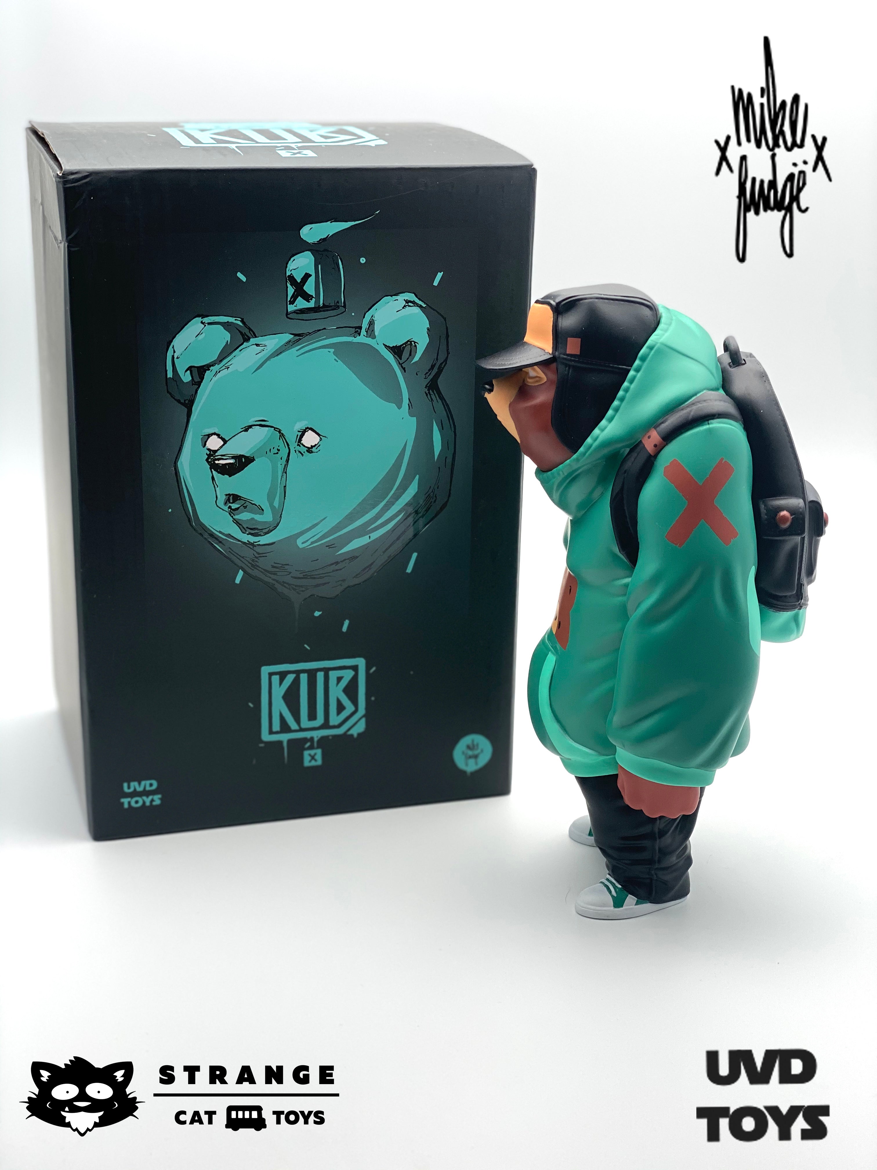 Kub Vinyl Figure Teal edition by Mike Fudge - Strangecat Exclusive