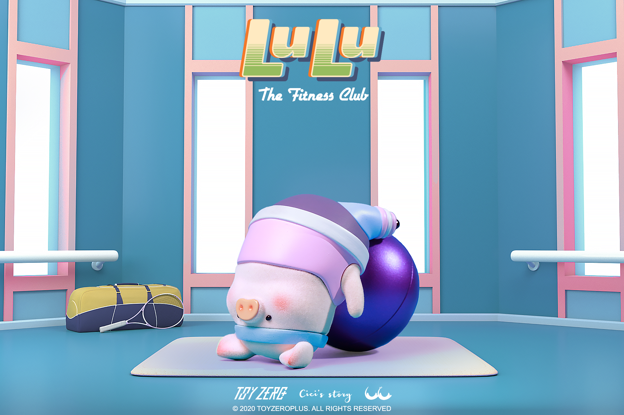 LULU the piggy - The Fitness Club Series Blind Box Set by Cici’s Story