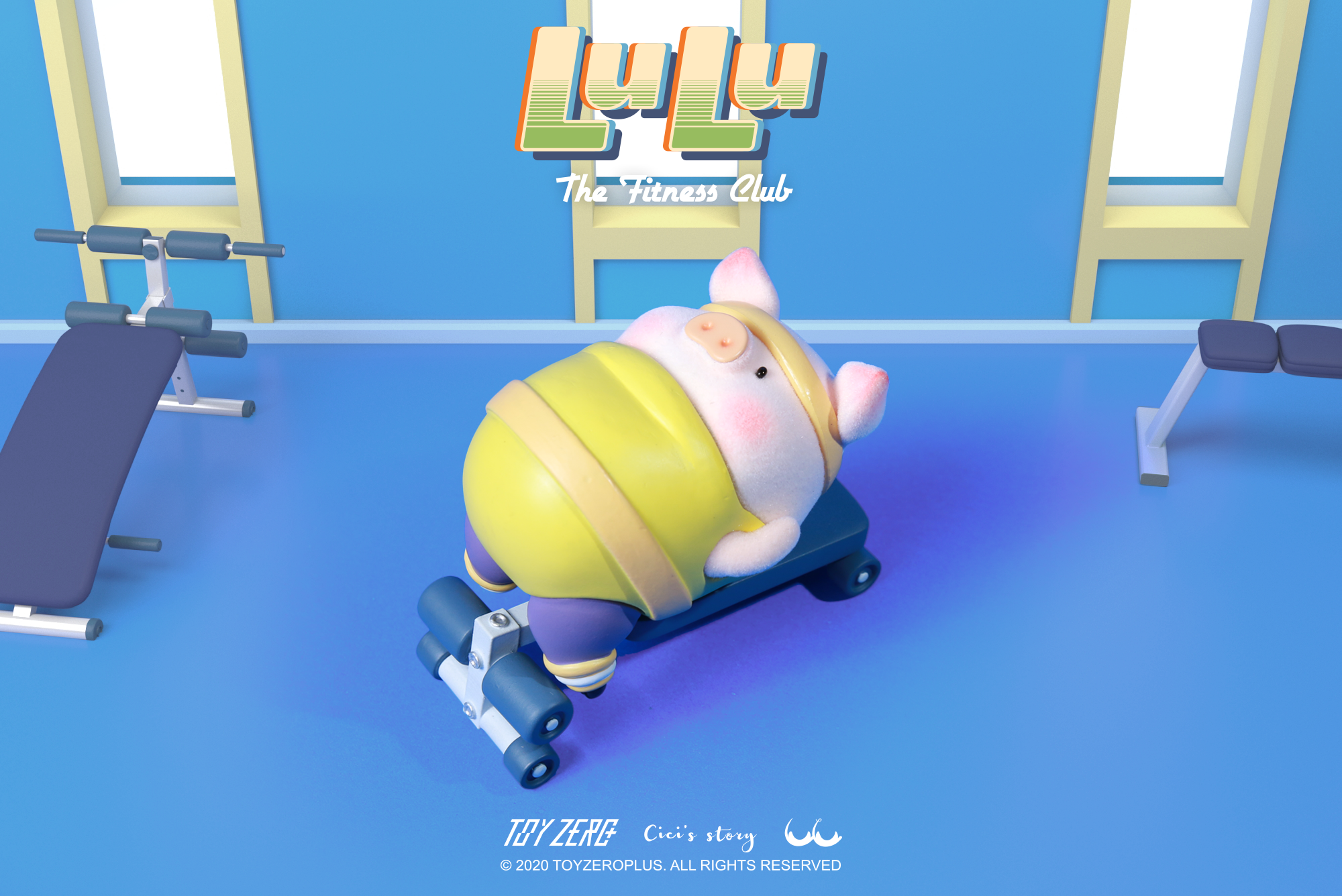 LULU the piggy - The Fitness Club Series Blind Box Set by Cici’s Story