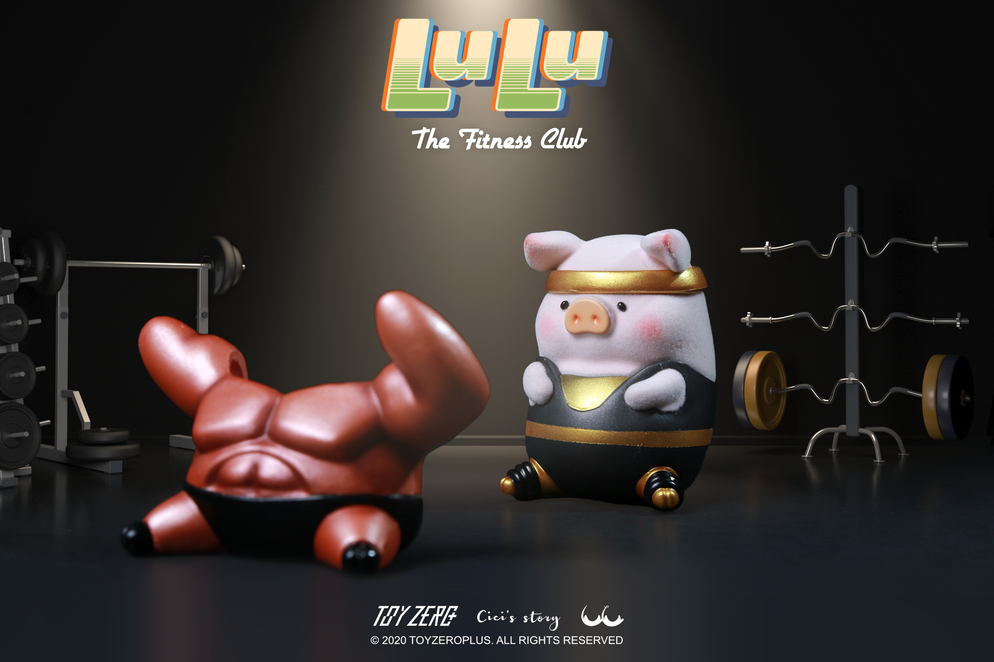 LULU the piggy - The Fitness Club Series Blind Box Set by Cici’s Story