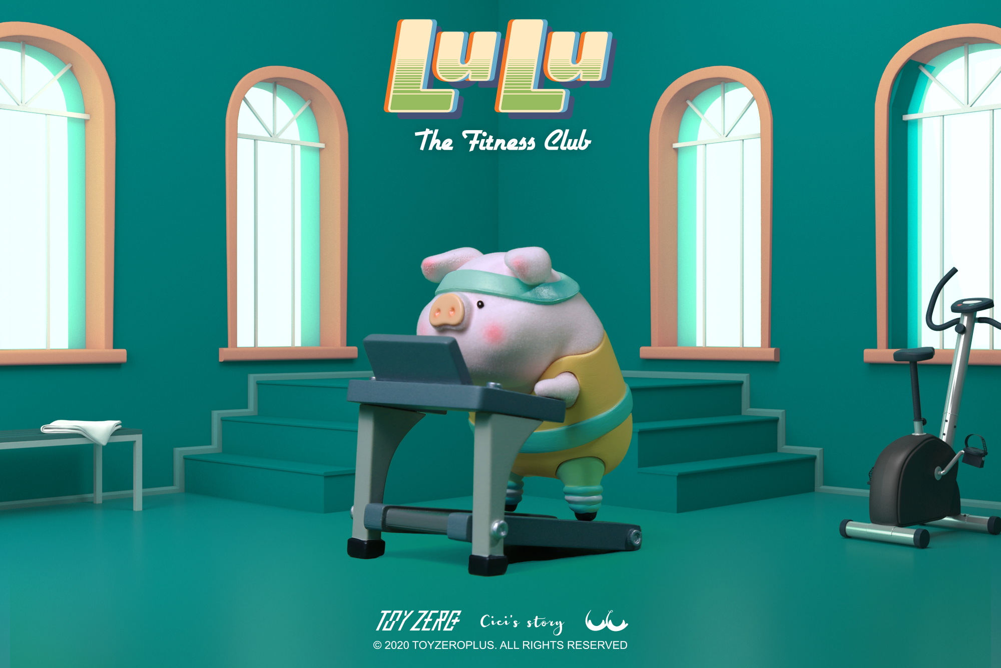 LULU the piggy - The Fitness Club Series Blind Box Set by Cici’s Story