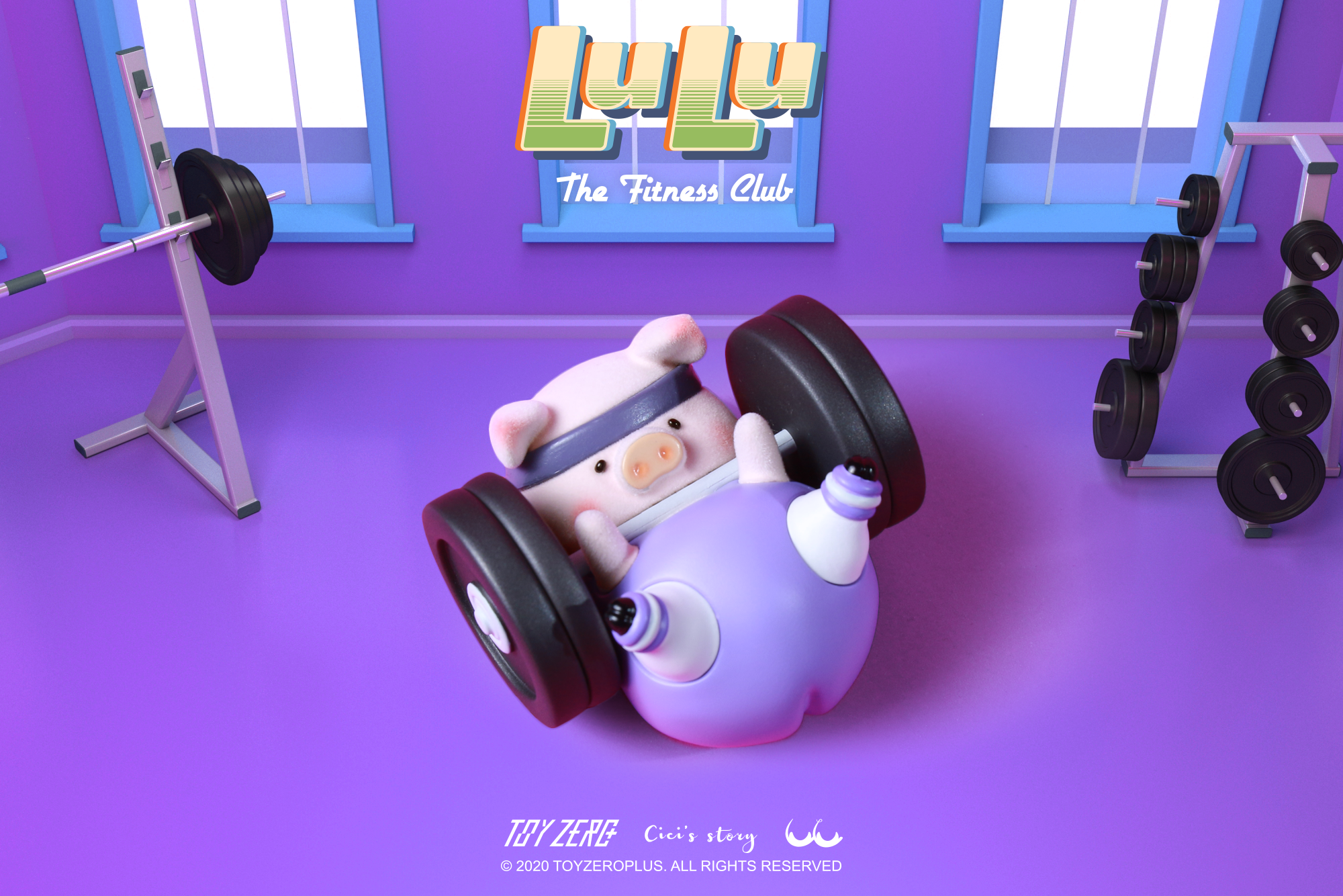 LULU the piggy - The Fitness Club Series Blind Box Set by Cici’s Story